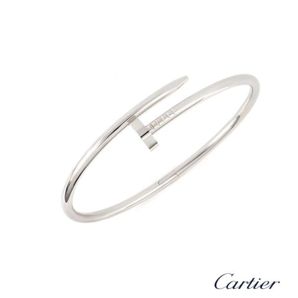 Premium replica Cartier Juste Un Clou Bracelet White Gold B6037615
