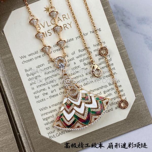 Divas Dream Multicolour Necklace Rose Gold AAA Replica