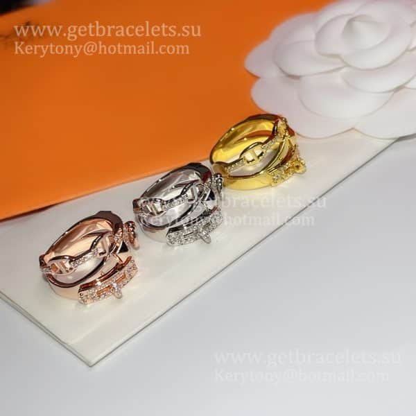 Hermes Alchimie Ring in Rose Gold With Diamonds White Gold/Pink Gold/Yellow Gold Jewelry Online Shop