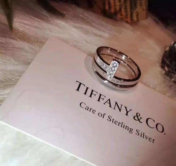 Tiffany Unique Model Tiffany T Rose Gold Square Wrap Ring Luxury Replicated
