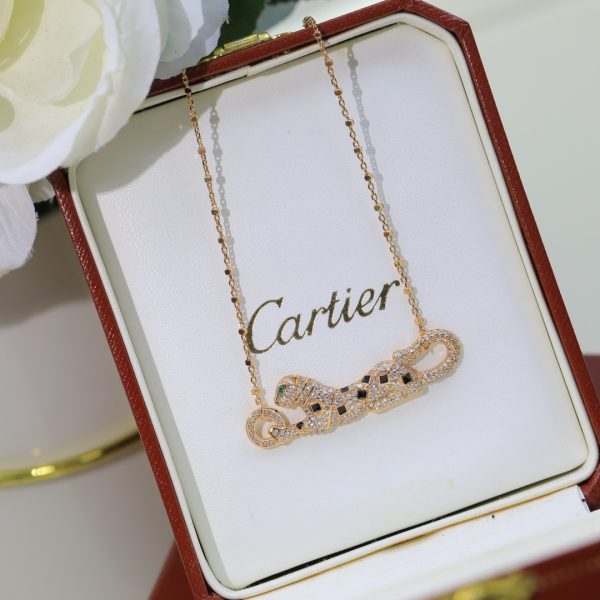 Panthere De Cartier Necklace N7424218 White Gold/Rose Gold/Yellow GOld
