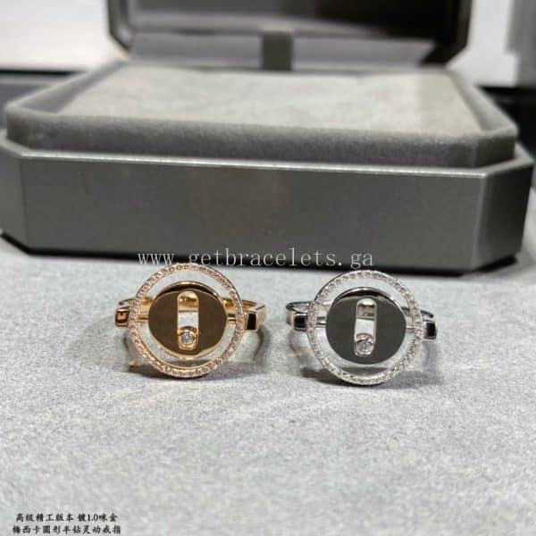 Messika Lucky Move Diamond Ring White Gold/Rose Gold