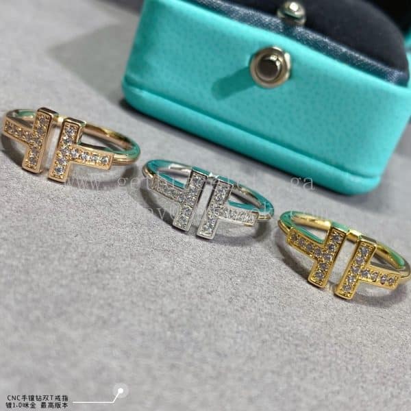 Tiffany T Diamonds Wire Ring Yellow Gold/Rose Gold/White Gold