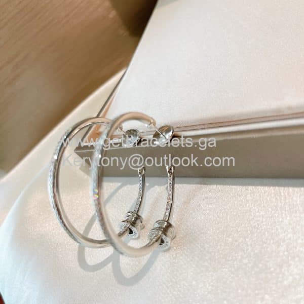 B.Zero1 Earrings White Gold/Rose Gold With Diamonds AAA Replica