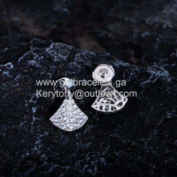 Divas Dream Earrings With Pave Diamonds White Gold Shop