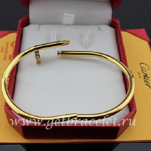 Premium replica Cartier Juste Un Clou Bracelet Yellow Gold Diamonds