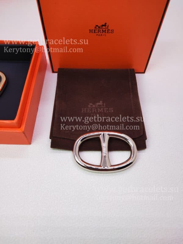 Design Classy Hermes Chaine D’Ancre Scarf Ring/Buckle in White Gold/Yellow Gold/Rose Gold