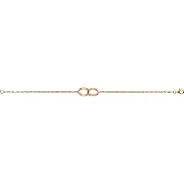 Replica Cariter Love Bracelet Pink Gold Double Ring B6027000