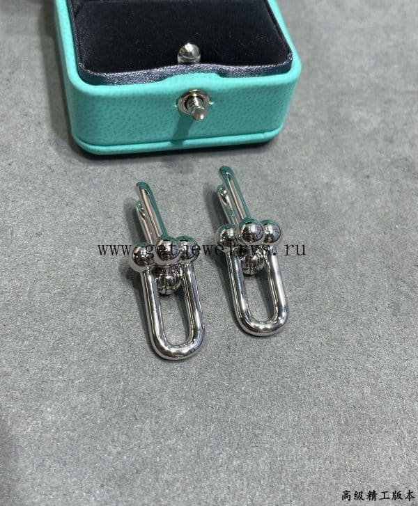 Tiffany HardWear Link Earrings in Yellow Gold/Rose Gold/White Gold