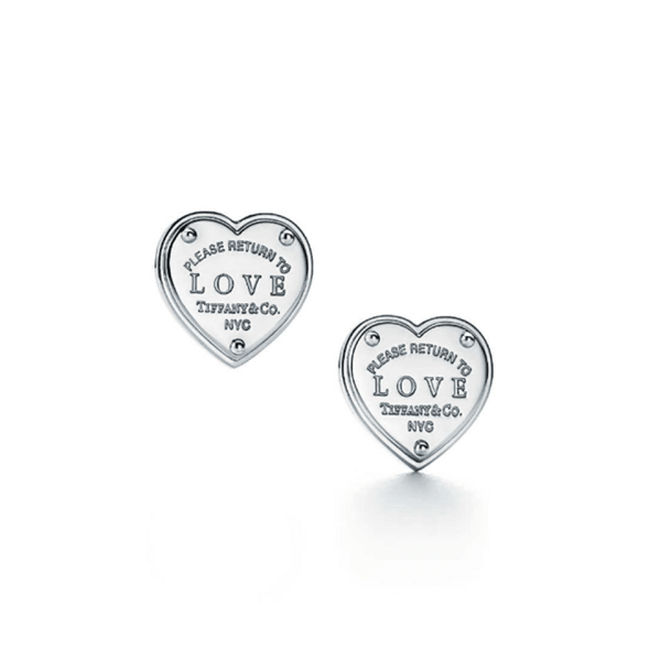 Wholesale Tiffany Heart Love Earrings Diamonds Latest Women Fine Jewelry