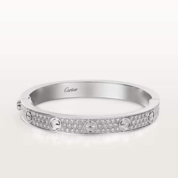 Replica Cartier Love Bracelet White Gold Diamonds N6033601
