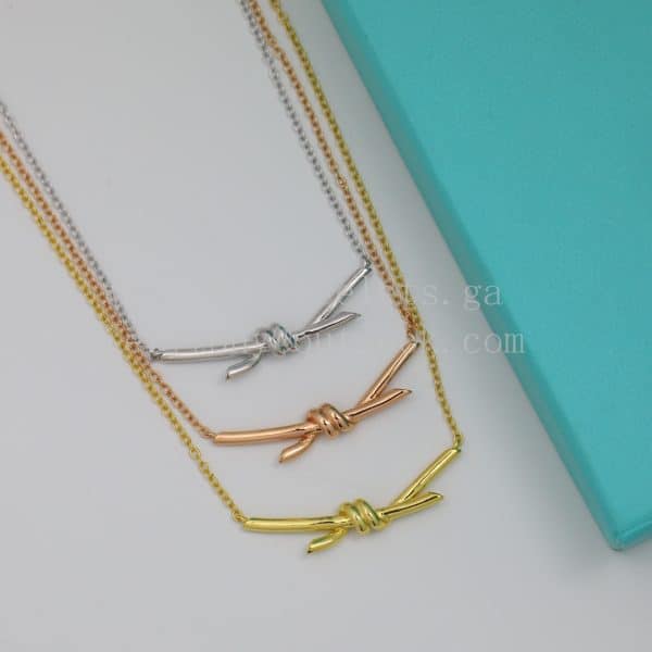 Tiffany Knot Pendant in Yellow Gold/Rose Gold/White Gold