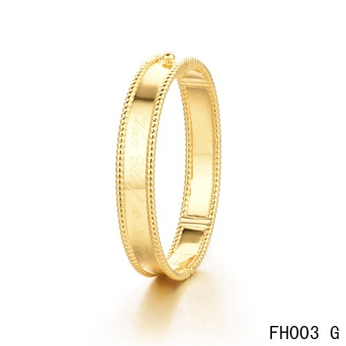 Cheap Van Cleef And Arpels Perlee Signature In Yellow Gold Bracelet-Medium Model