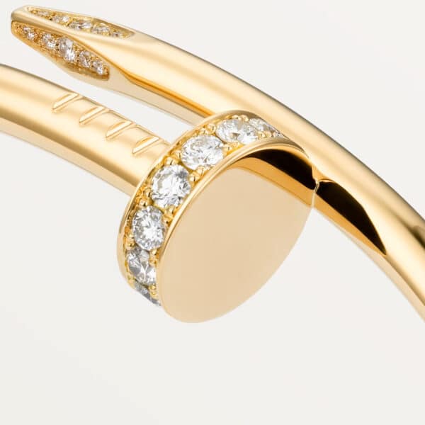 Premium replica Cartier Juste Un Clou Bracelet Yellow Gold Diamonds