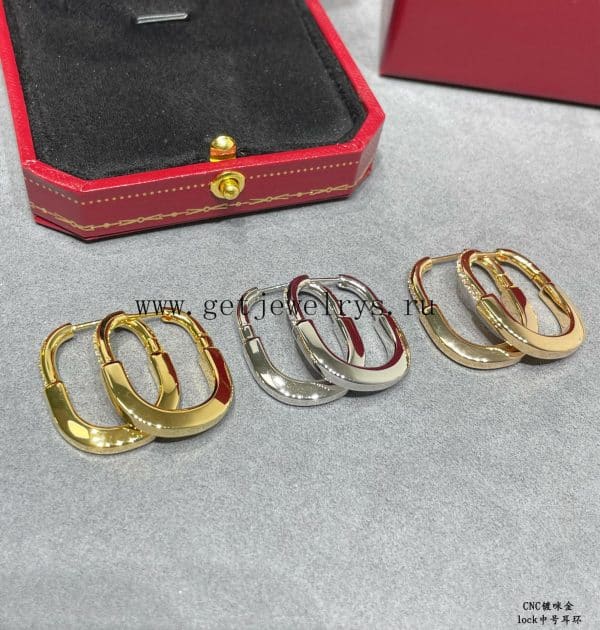 Tiffany Lock Earrings With Diamonds in Yellow Gold/Rose Gold/White Gold