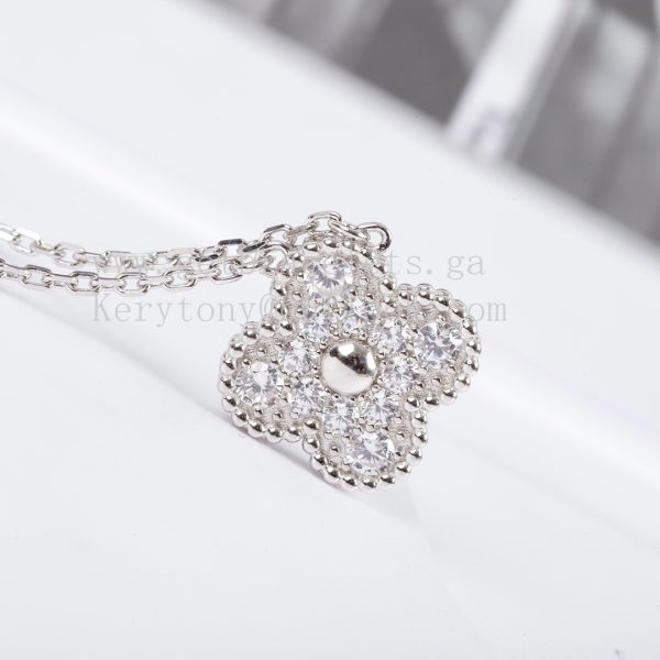 Van Cleef Arpels Sweet Alhambra Pendant With Diamonds Yellow Gold/Rose Gold/White Gold