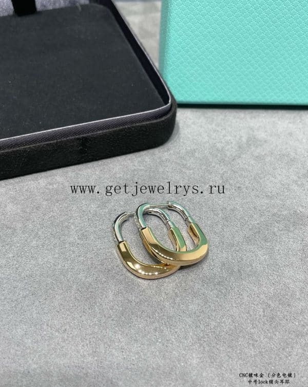 Tiffany Lock Earrings in Yellow Gold/Rose Gold/White Gold