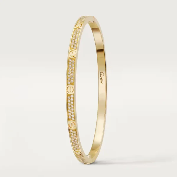 New Cartier Love Bracelet SM Yellow Gold With Diamonds N6710617