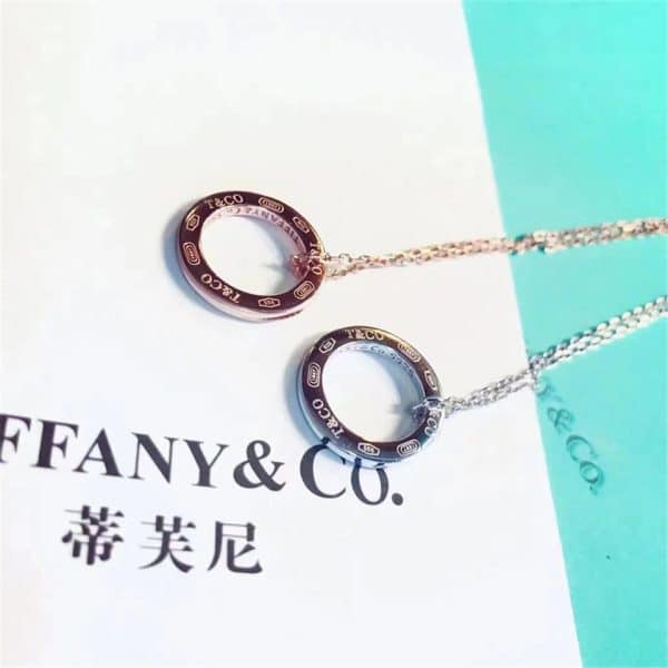Premium replica Tiffany 1837 Circle Pendant Necklace Jewelry High Quality America GRP03140