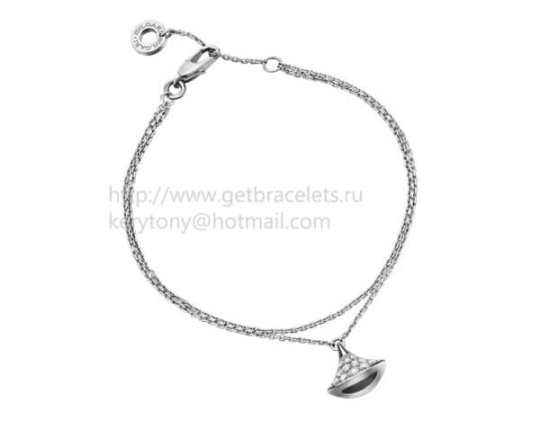 DIVAS’ Dream Bracelet White Gold with Pave Diamonds