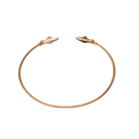 Copy Cartier Amulette de Cartier Bracelet Pink Gold Onyx White Mother-of Pearl Diamond