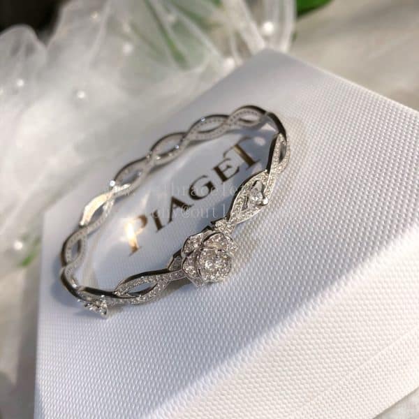 Piaget Rose Bracelet White Gold with Pave diamonds