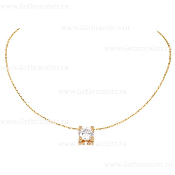 Replica C DE Cartier Necklace Yellow Gold with Diamons N7405700