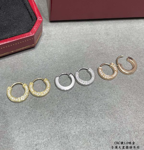 Cartier Love Single Earrings Diamonds White Gold/Rose Gold/Yellow Gold