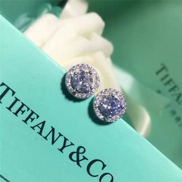 Tiffany Soleste Earrings Dupe Aquamarines Diamonds Premium replica Necklace For Ladies GRP09515