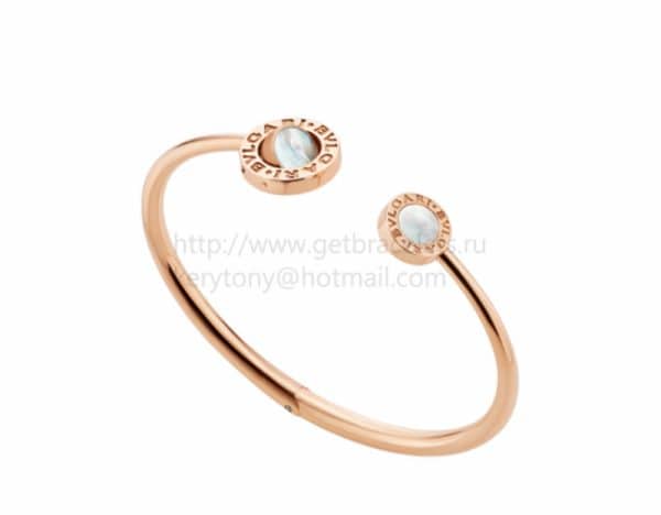 Cheap Rose Gold Flip Bracelet Set with Mother of Pearl and Carnelian Elements