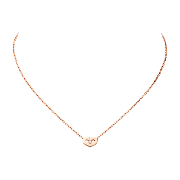 Heart Of Cartier Pendant, Small Model Pink Gold, Diamond B3040400