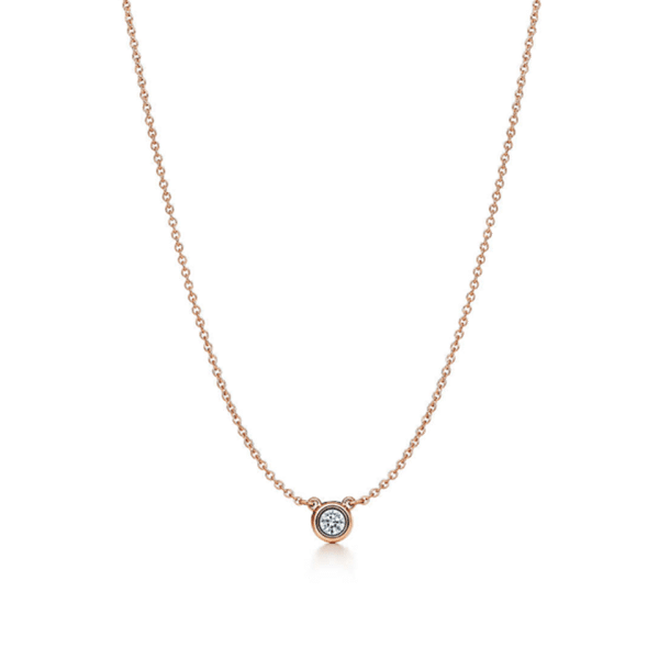 2021 Tiffany Elsa Peretti By The Yard Diamond Pendant Necklace Sterling Silver Set Knockoff UK GRP02775/GRP05156
