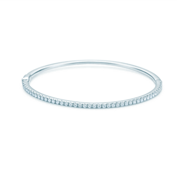 Tiffany Metro Hinged Bangle Sterling Silver Diamonds Jewelry Online Shop