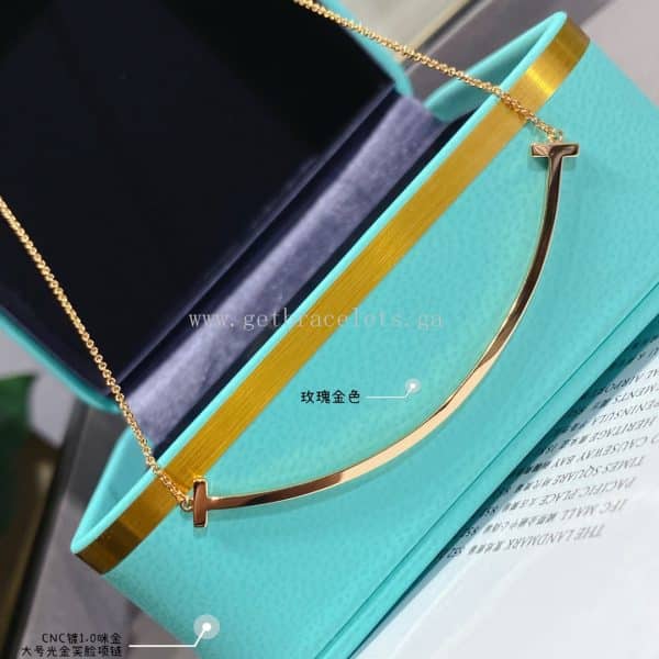 Tiffany T Large Smile Pendant Yellow Gold/Rose Gold/White Gold