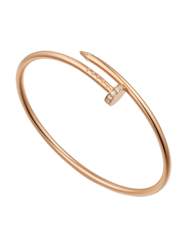 1:1 Replica Cartier Juste Un Clou SM Pink Gold Bracelet with Diamonds B6065817