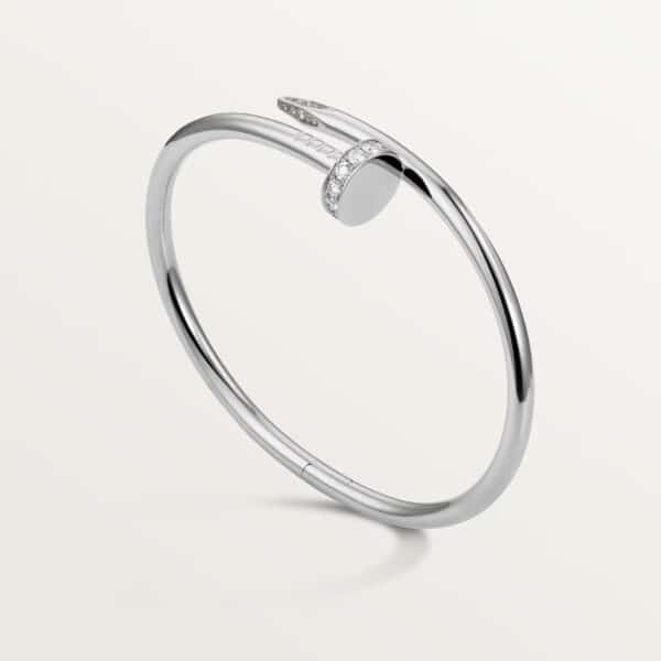 1:1 Replica Cartier Juste Un Clou SM White Gold Bracelet with Diamonds B6064817