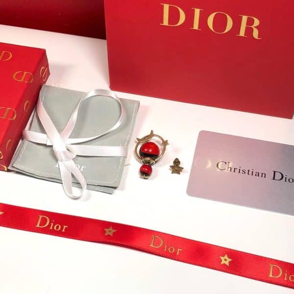 2019 New Dior Tribales Astre Lunaire Star Moon Asymmetric Brass Earrings For Ladies Blue/Red/White