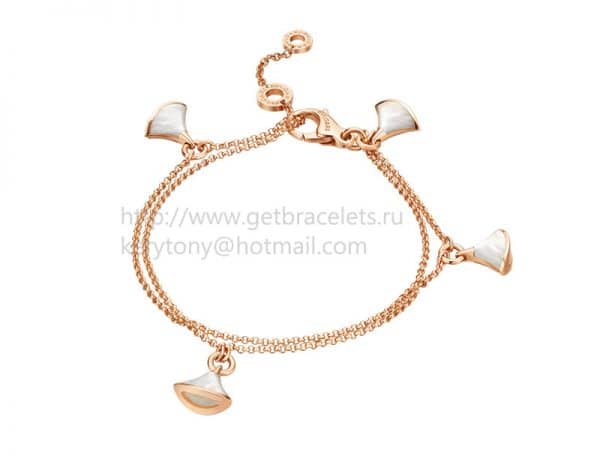 DIVAS’ Dream Bracelet Rose Gold Set with Mother of Pearl