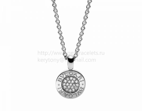 Cheap Pendant with White Gold Chain with Pave Diamonds