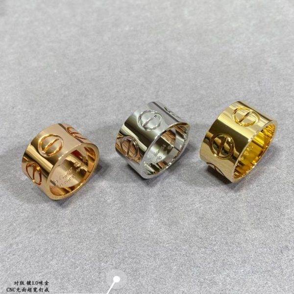 Ca*t*er Extra Large Love Ring Yellow Gold/Rose Gold/White Gold B4227800