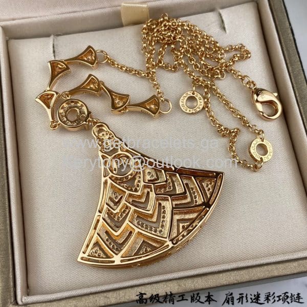 Divas Dream Multicolour Necklace Rose Gold AAA Replica