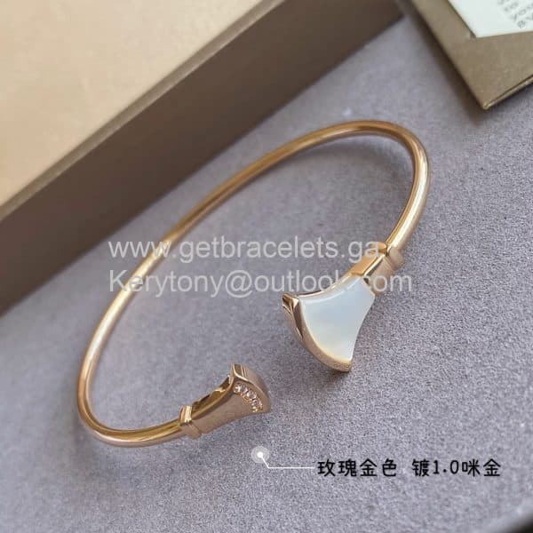 Divas Dream Bracelet Mother of Pearl with Diamonds Rose Gold 1:1