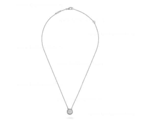 Replica Van Cleef Arpels Perlee Diamonds Pendant White Gold