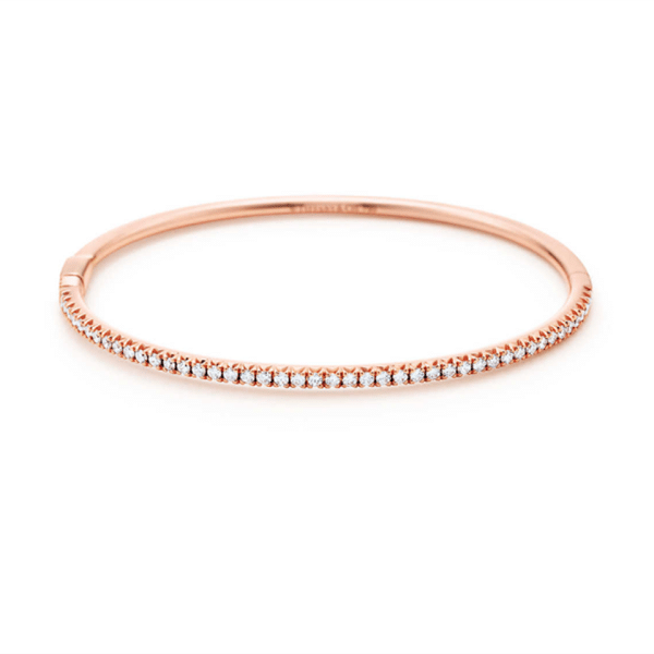 Tiffany Metro Hinged Bangle Sterling Silver Diamonds Jewelry Online Shop