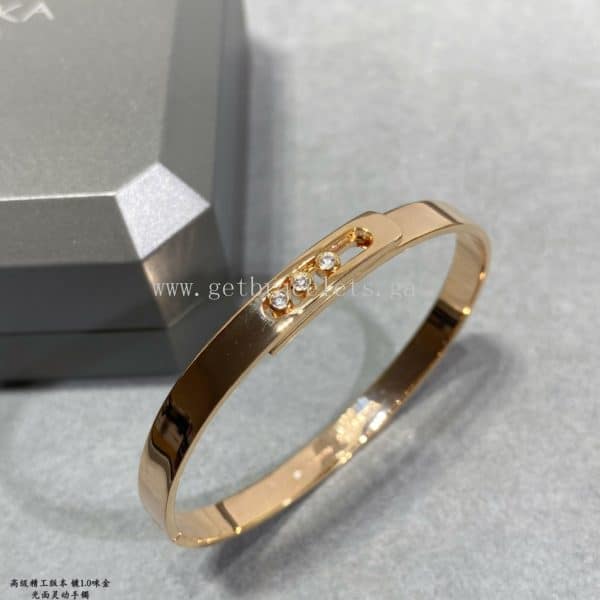 Messika Noa Bangle Yellow Gold/White Gold/Rose Gold