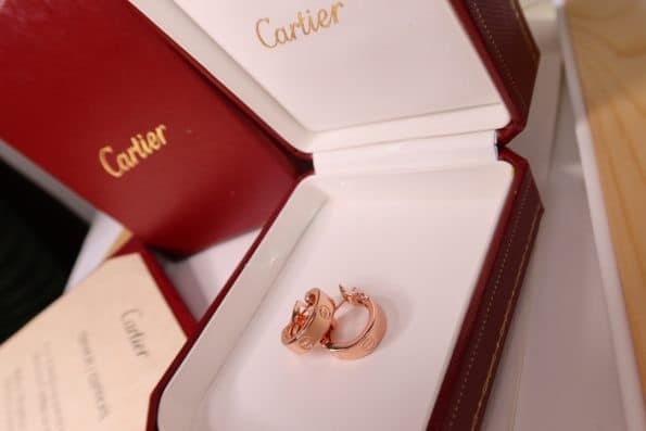 1:1 Version Cartier Love Earrings Yellow Gold/Rose Gold/White Gold