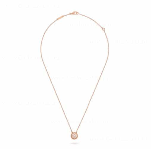 Replica Van Cleef Arpels Perlee Diamonds Pendant Rose Gold