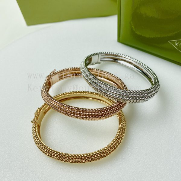 Van Cleef Arpels Perlee Pearls of Gold Bracelet 5 Rows Yellow Gold/Rose Gold/White Gold