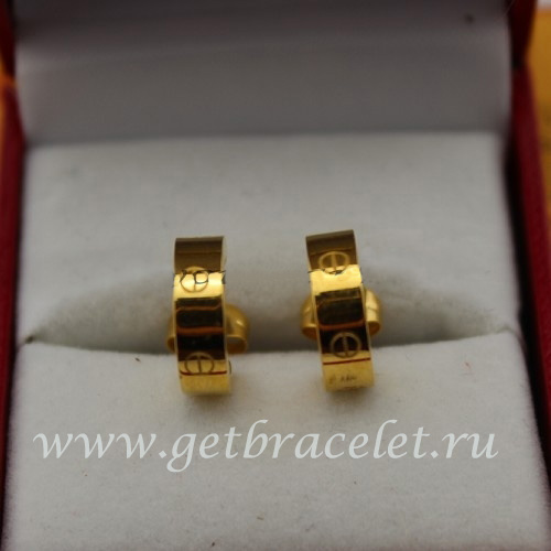 Premium replica Cartier Love Earrings Yellow Gold B8028800