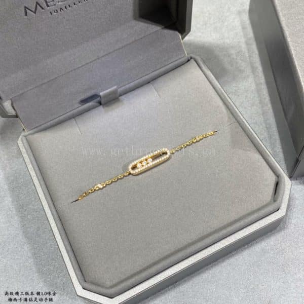Messika Baby Move Pave White Gold/Rose Gold For Her Diamond Bracelet
